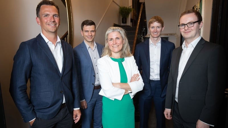 Waterland's Irish investment team (l-r): Donal Mac Nioclais, Danylo Razlovan, Laura Dillon, Adam Crinion and Danny Dillon