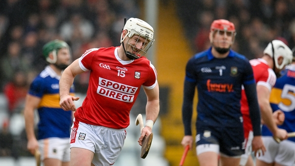 Patrick Horgan turns away after scoring a goal against Tipperary in Cork's Munster Hurling League final victory earlier this month