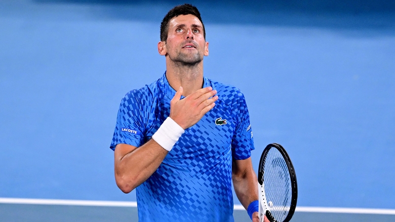 Novak Djokovic will be aiming to to equal Rafael Nadal's record tally of 22 grand slam titles