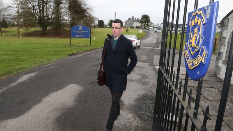 Enoch Burke leaving the school today (Pic: Rollingnews.ie)