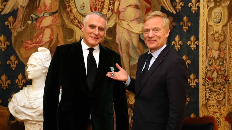 Galway Arts Festival Artistic Director Paul Fahy and French Ambassador Vincent Guérend
(Photo: Mark Stedman)