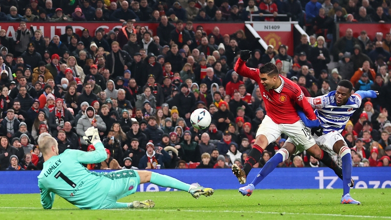 Casemiro with United's opener against Reading