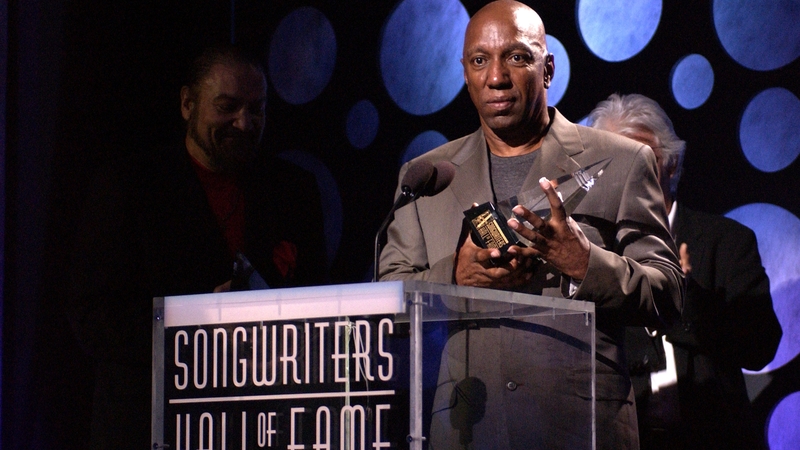 Barrett Strong, pictured at his induction into the Songwriters Hall of Fame in New York in June 2004