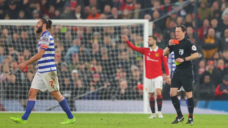 Andy Carroll receives his marching orders at Old Trafford