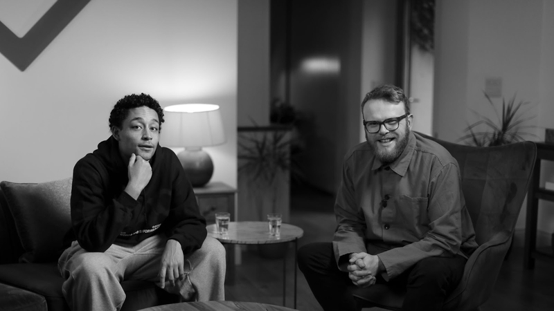 Loyle Carner with Other Voices presenter Huw Stephens in Dingle. Pictures: Rich Gilligan