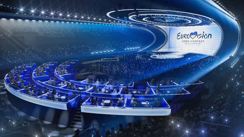 The impressive set at this year's Eurovision