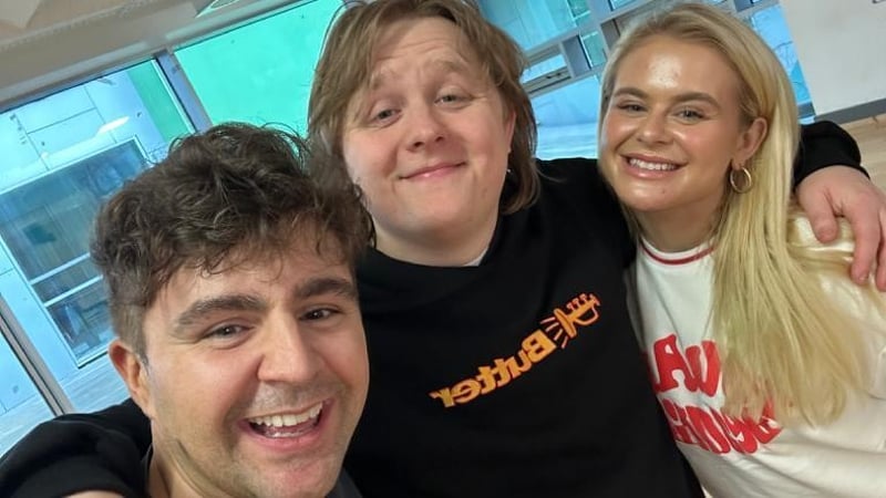 Carl Mullan, Lewis Capaldi and Emily Barker