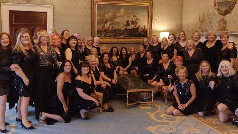 The Sea of Change Choir filmed their music video at Áras an Uachtaráin. (Pic: Facebook)