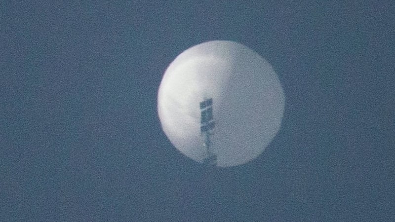 The balloon flew over the US in late January and early February