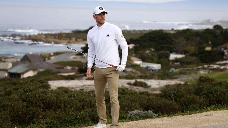 Gareth Bale made his PGA Tour debut at the Pebble Beach Pro-am at Spyglass Hill