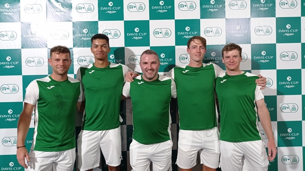 Simon Carr, Michael Agwi, Cian Blake (captain), Osgar O'hOisín and Jack Molloy