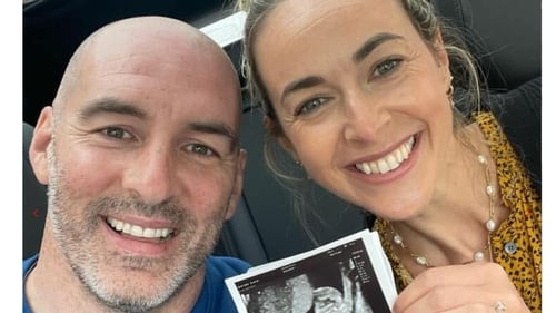 The couple announced they were expecting their first child last August Photo: Richie Sadlier, Instagram