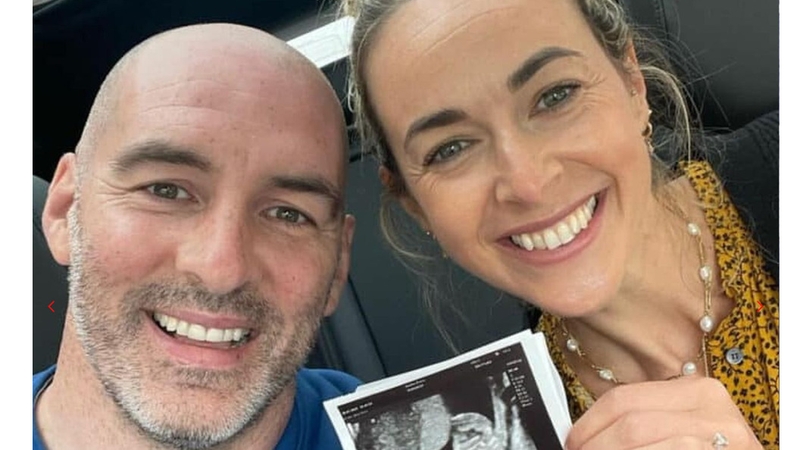 The couple announced they were expecting their first child last August Photo: Richie Sadlier, Instagram