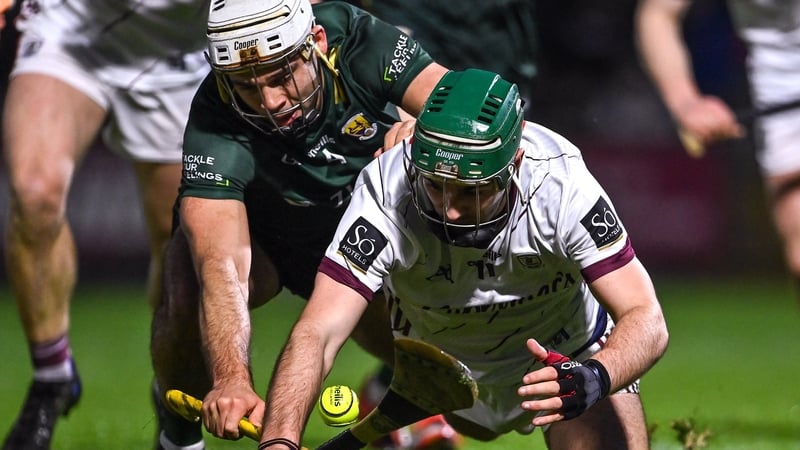Evan Niland of Galway is fouled for a penalty by Conor Devitt