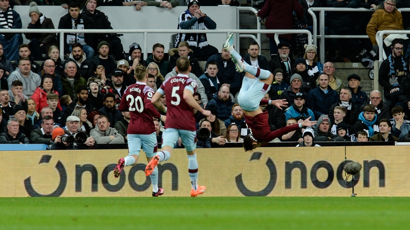 Lucas Paqueta celebrates his goal against West Ham