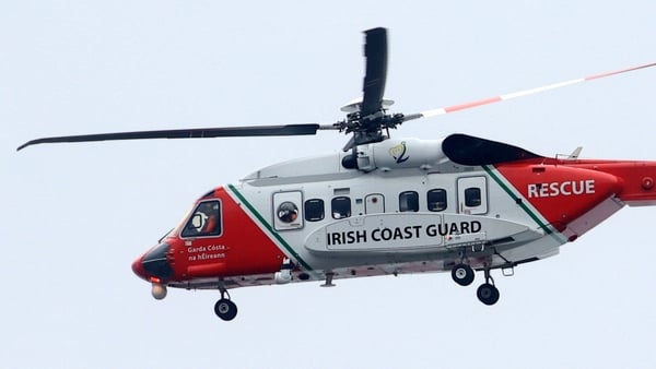 The man was removed from the water by the Irish Coast Guard (file pic)