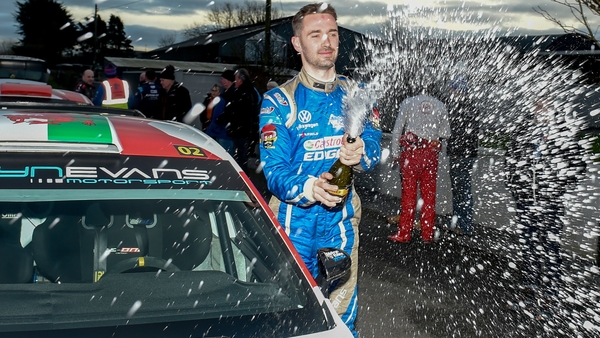 Meirion Evans celebrates his win