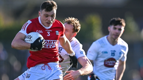 Daniel O'Mahony races away from Paul Cribbin