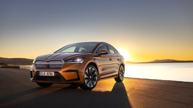 The coupe version of the Skoda Enyaq