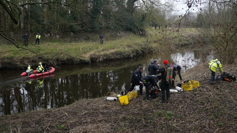 The scene at the River Wyre, where UK police believe Nicola Bulley went missing