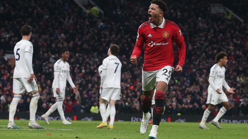 Jadon Sancho scored his first goal since September to earn the home side a draw