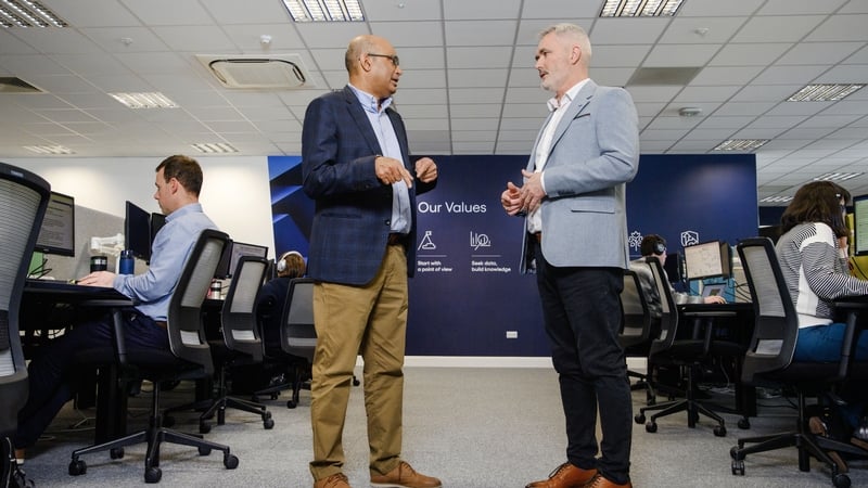 Cognizant's Head of UK and Ireland, Rohit Gupta and Jim Lehane, Assistant Vice President of Life Science Manufacturing at Cognizant