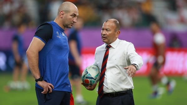 Borthwick and Jones during the 2019 World Cup