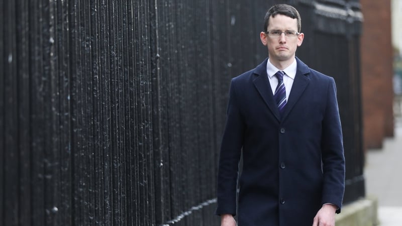 Enoch Burke pictured near the High Court on Friday (Pic: RollingNews.ie)