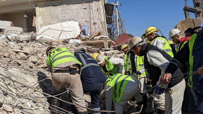 Turkish miners rushed to assist with rescue efforts after powerful earthquakes devastated the country