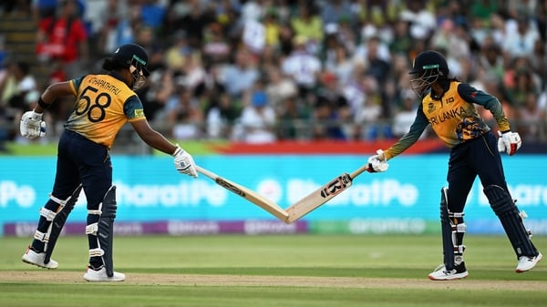 Chamari Athapaththu and Harshitha Samarawickrama batting for Sri Lanka