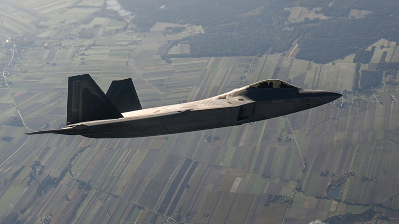 A US F-22 shot down the last two objects (File pic)