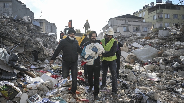 Two-year-old Aliye Dagli is rescued from the rubble in Hatay, Turkey, 133 hours after the earthquake struck