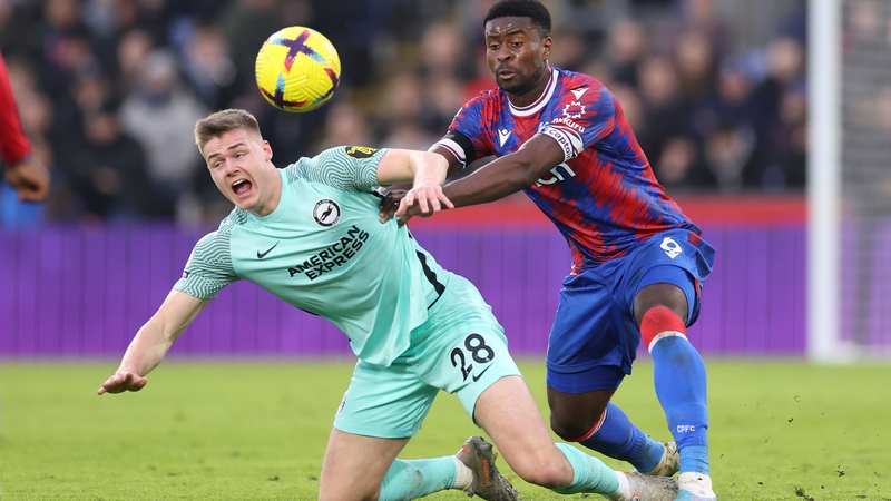 Evan Ferguson was a second-half sub for the visiting Seagulls