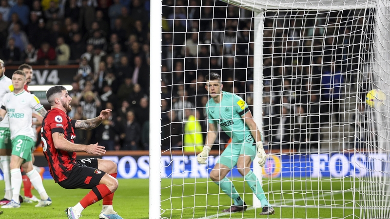 Marcos Senesi had the hosts in front on the half hour