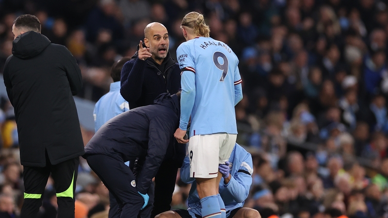 Club medics advised Haaland not to be risked for the second half