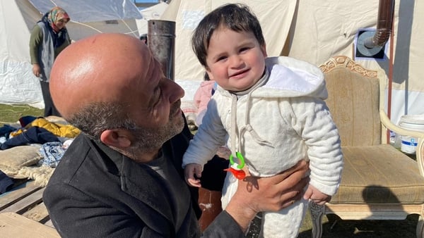 Little Ali now lives in a tent with his grandfather