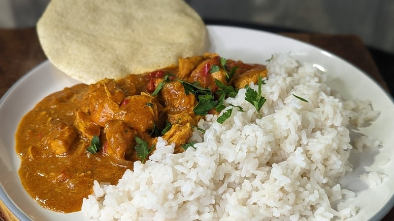 This rich chicken curry is made totally from scratch and loaded with aromatic flavours.