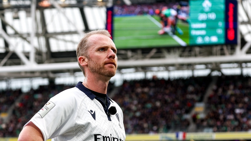 Wayne Barnes will referee Ireland's second pool game against Tonga