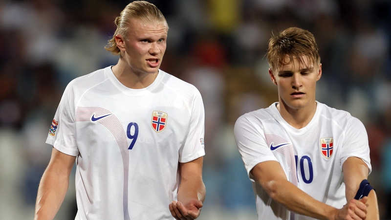 Erling Haaland and Martin Odegaard have already won 70 Norway caps between them