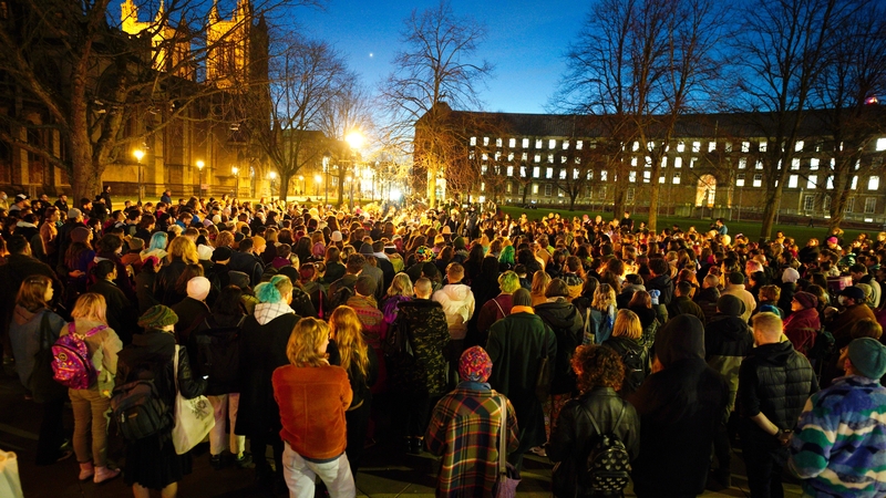 Crowds attend a vigil in Bristol for Brianna Ghey, who was stabbed to death in Warrington last week