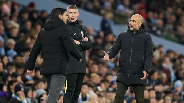 Mikel Arteta's side have a three-point lead over City