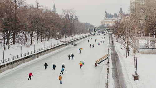 Rideau Canal Skateway in Ottawa