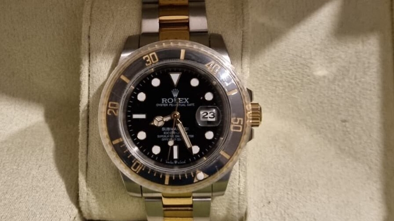 Three Rolex watches were among the items seized