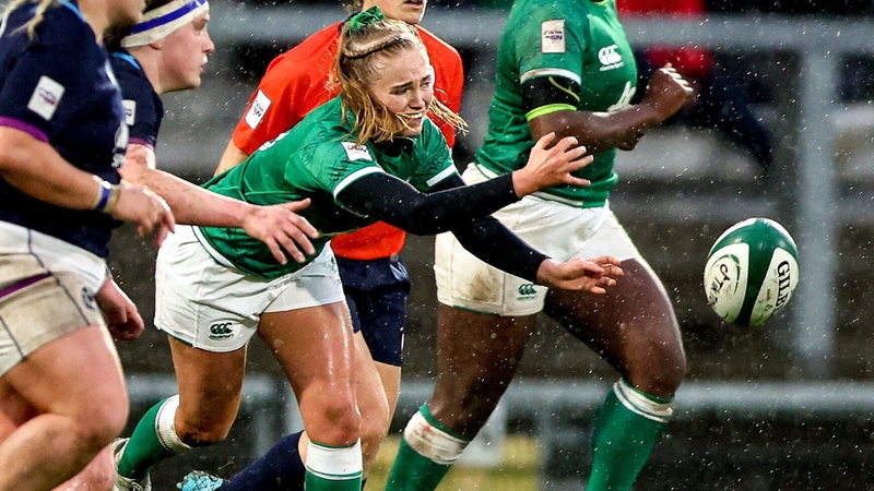 Dane in action for Ireland against Scotland in April
