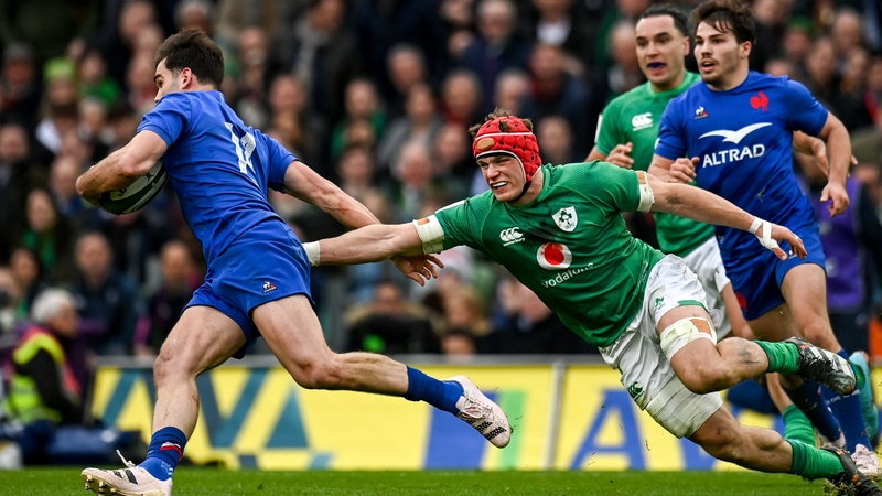Ireland missed 38 tackles against the French