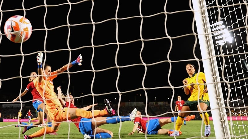 Sam Kerr taps home against Czech Republic