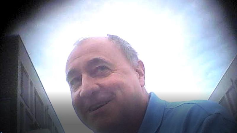 A picture issued by Britain's Metropolitan Police shows David Ballantyne Smith during his meeting with 'Irina'