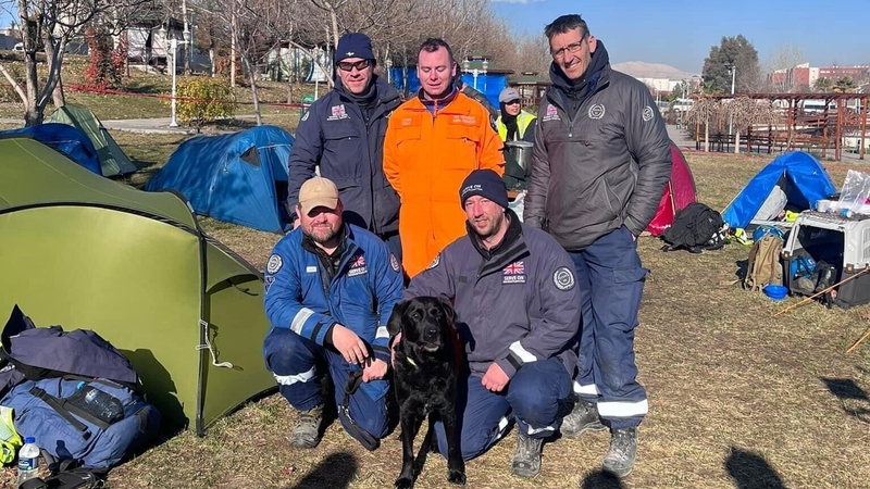 The team deployed to the disaster zone in the aftermath of the earthquake