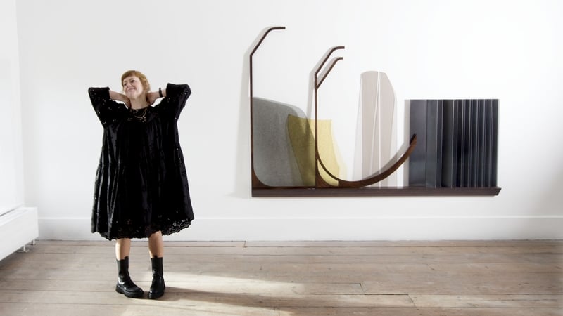 Niamh O'Malley pictured in The Model Sligo at the opening of her exhibition, Gather