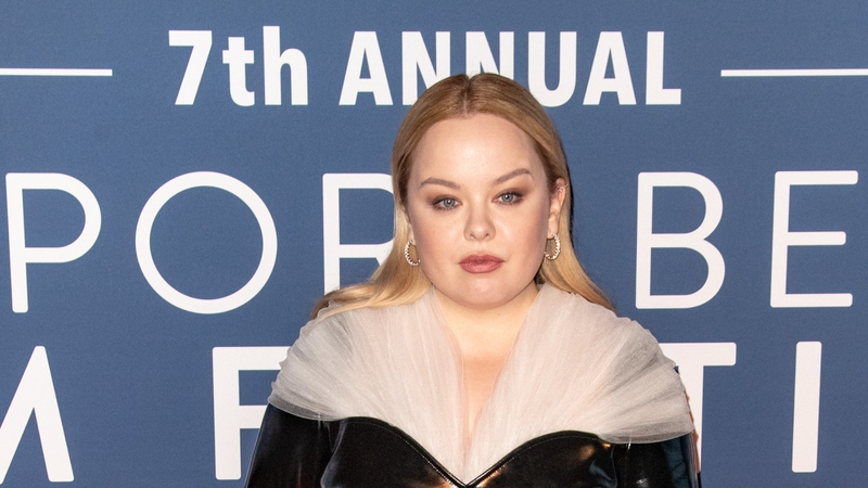 Nicola Coughlan wore a latex 'masterpiece' from Christopher Kane to Newport Beach Film Festival 2023.